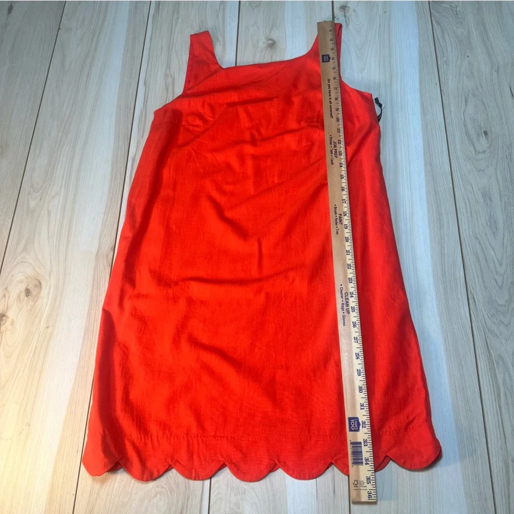 Kate Spade x Target Red Dress Sleeveless Scalloped Hem Mini Dress‎ Size XS NWT
